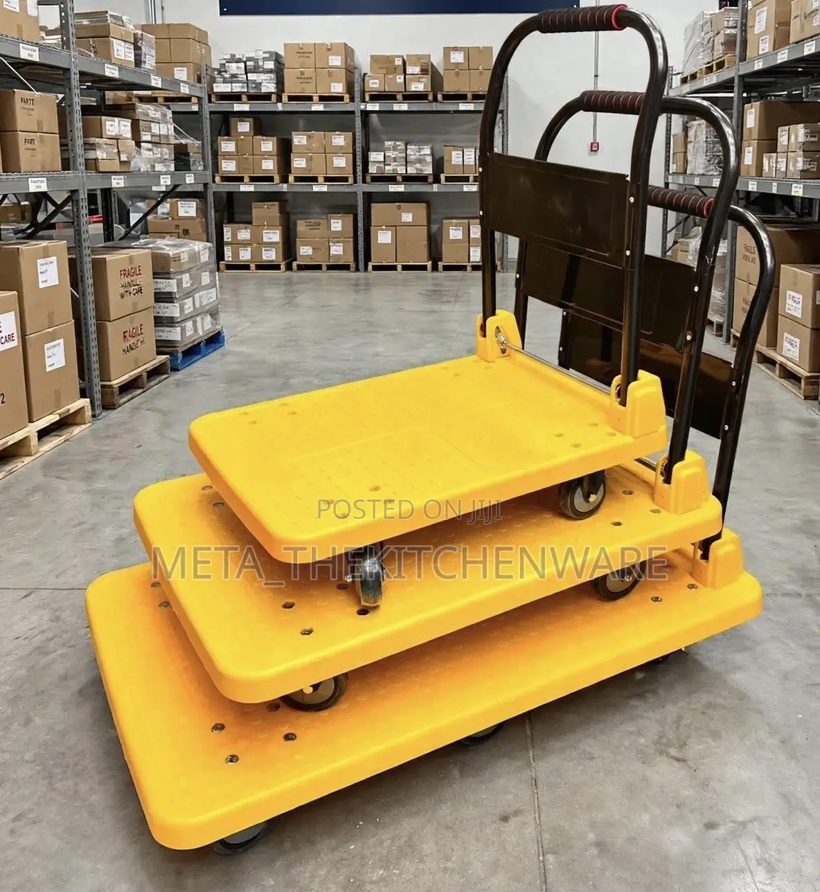 ROYALTY Foldable Platform Trolley With Heavy Duty Wheel 400kg