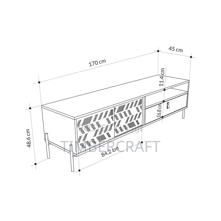 Dionysos TV Stand Retro Grey