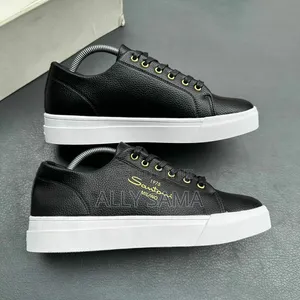New Sneakers Santoni New Brand Material Leather