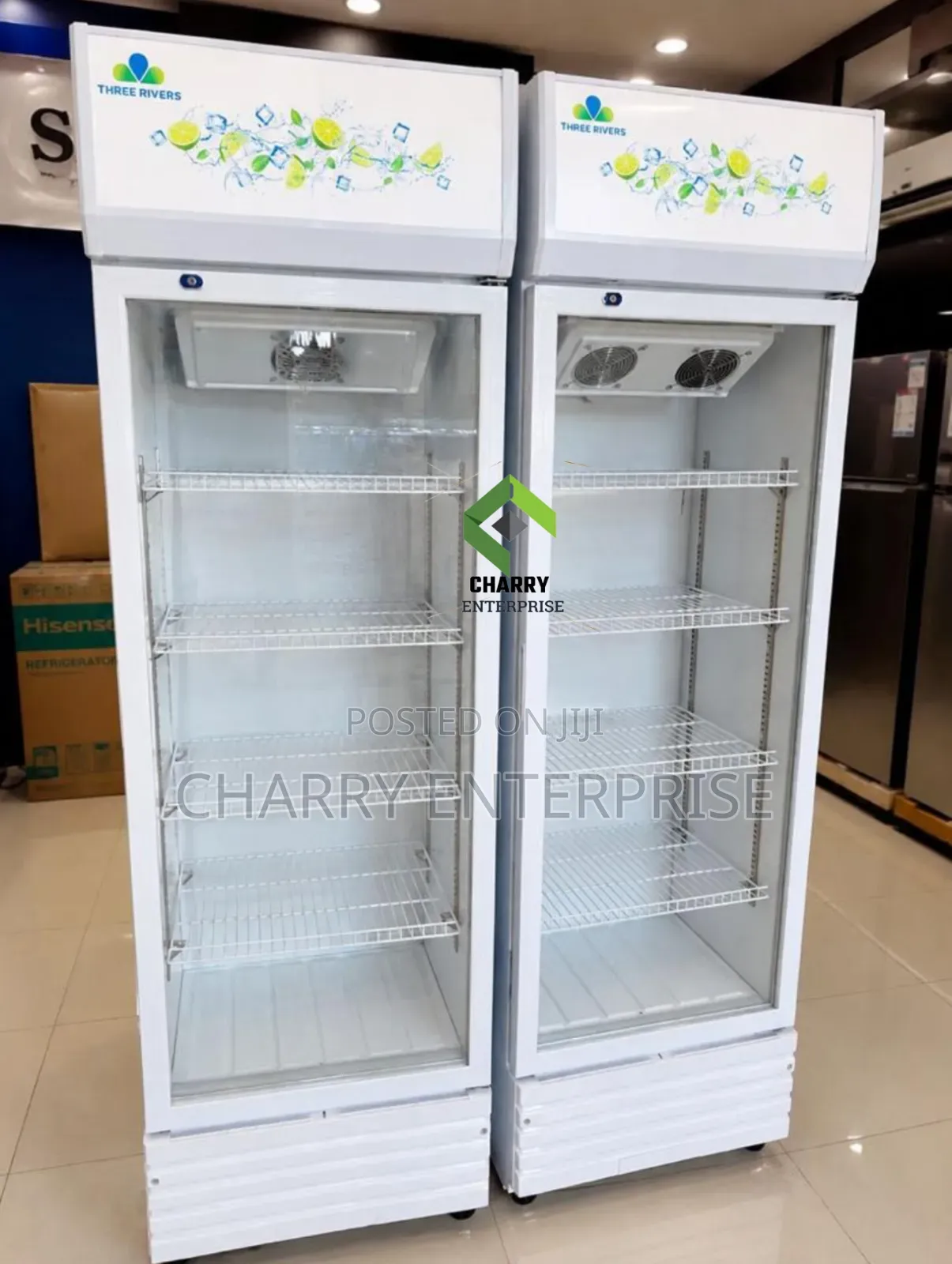 Three Rivers Showcase Fridge 300L Beverage Cooler Ya Biashara