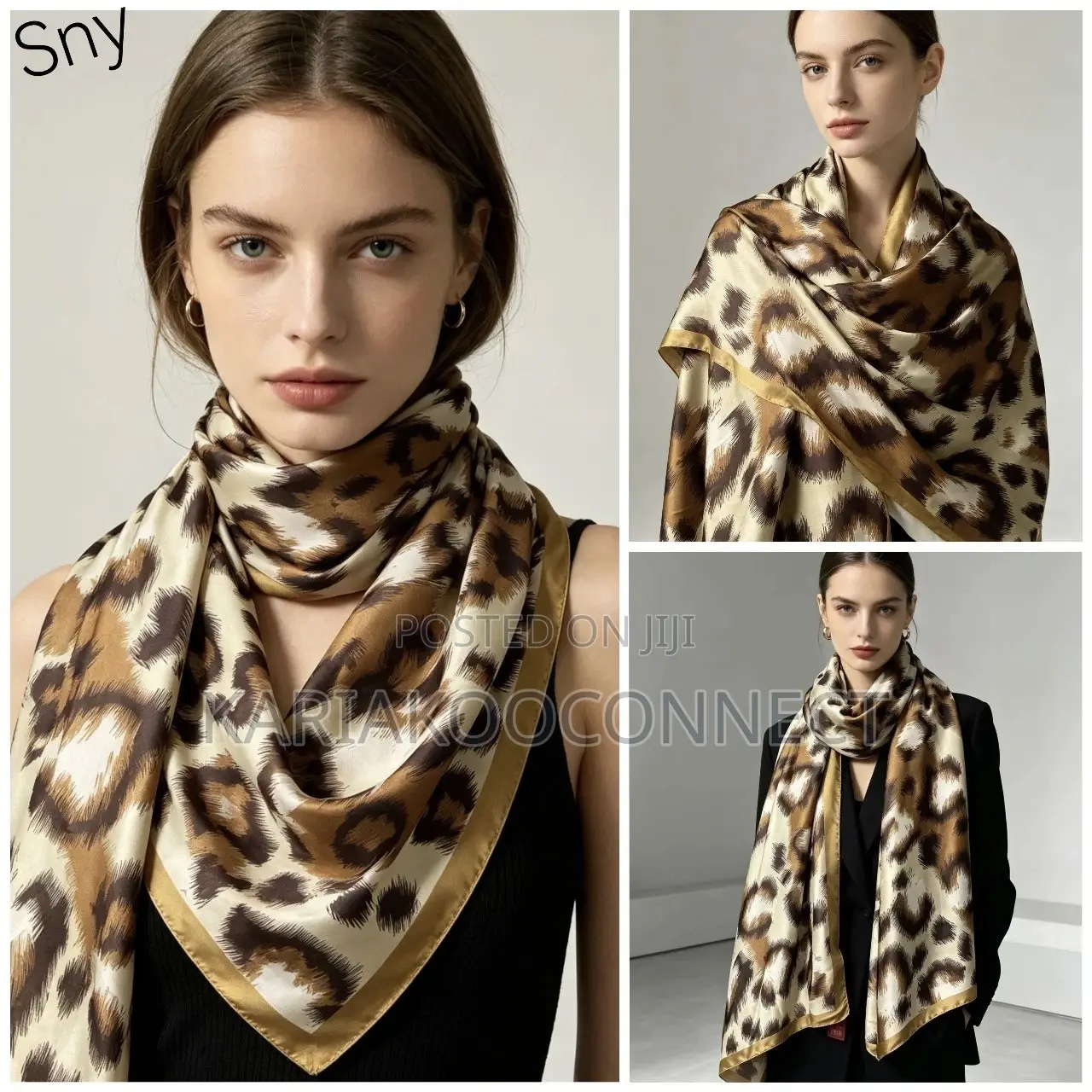 Luxury Print Satin Wrap Shawl Collection