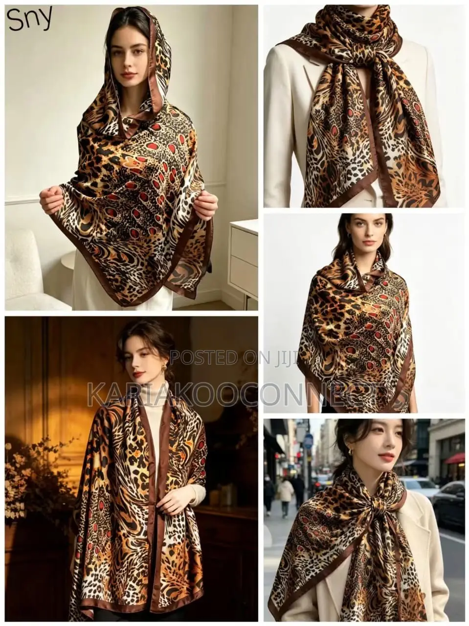 Luxury Print Satin Wrap Shawl Collection