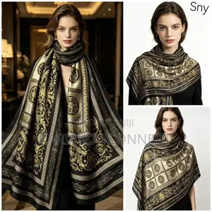 Luxury Print Satin Wrap Shawl Collection