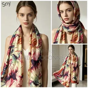 Luxury Print Satin Wrap Shawl Collection