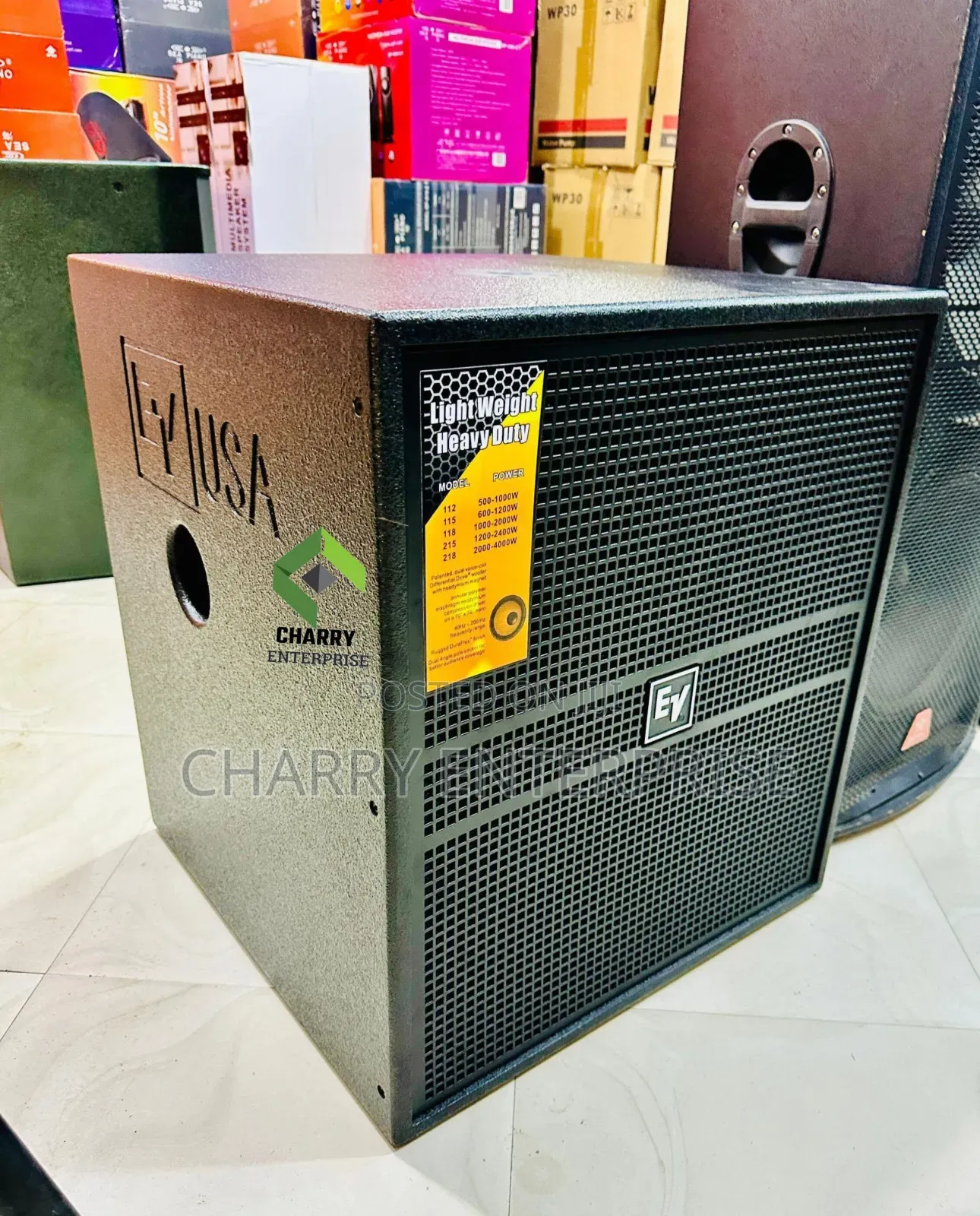 EV Single Base Speaker Inch 18 Ndonga Ds118s High Quality Yenye Nguvu
