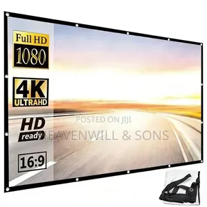 150′′ (332cm×187cm) FOLDABLE PROJECTOR SCREEN – 16:9 POLYESTER
