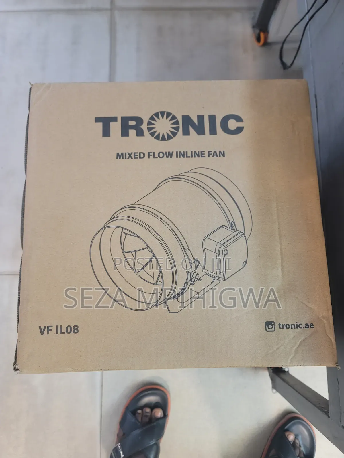Tronic in-Line Duct Exhaust Fan 8-Inch (Model: VF IL08