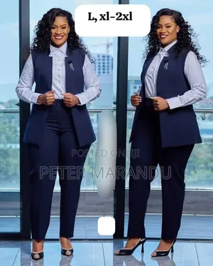 Suti Ya Kike Ya Kizibao Kirefu (Women's Long Vest Suit Set)