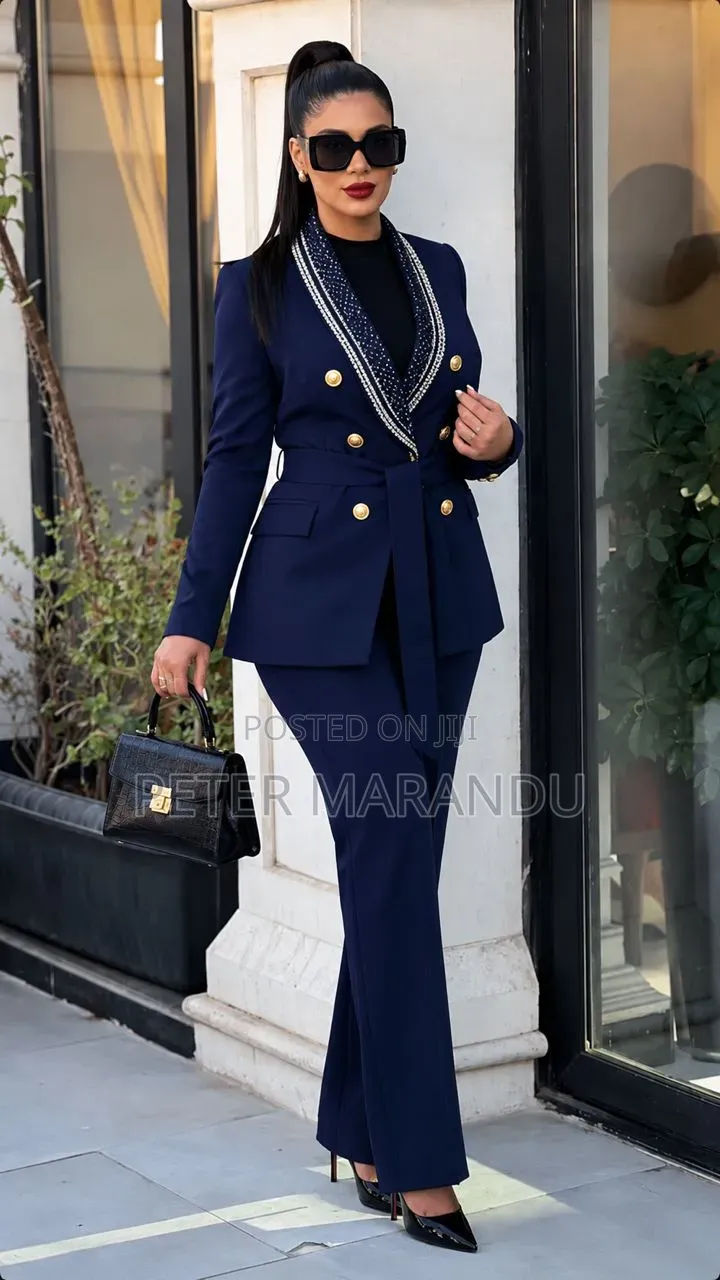 Suti Za Kifahari Za Kike (Luxury Women's Trouser Suit Sets)