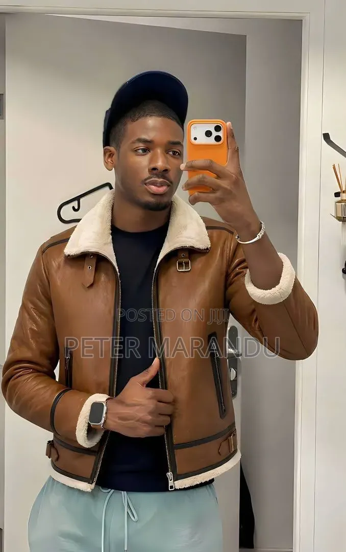 Men's Shearling Leather Jackets)