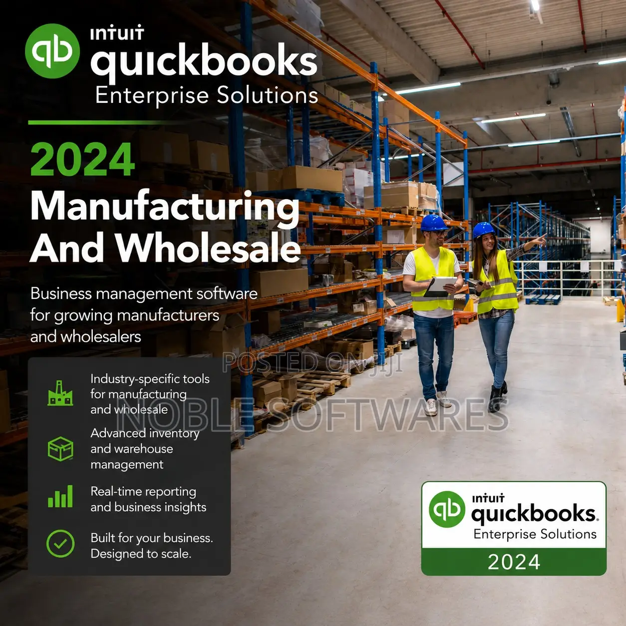 Intuit QuickBooks Enterprise 2024 - Manufacturing and Wholesale