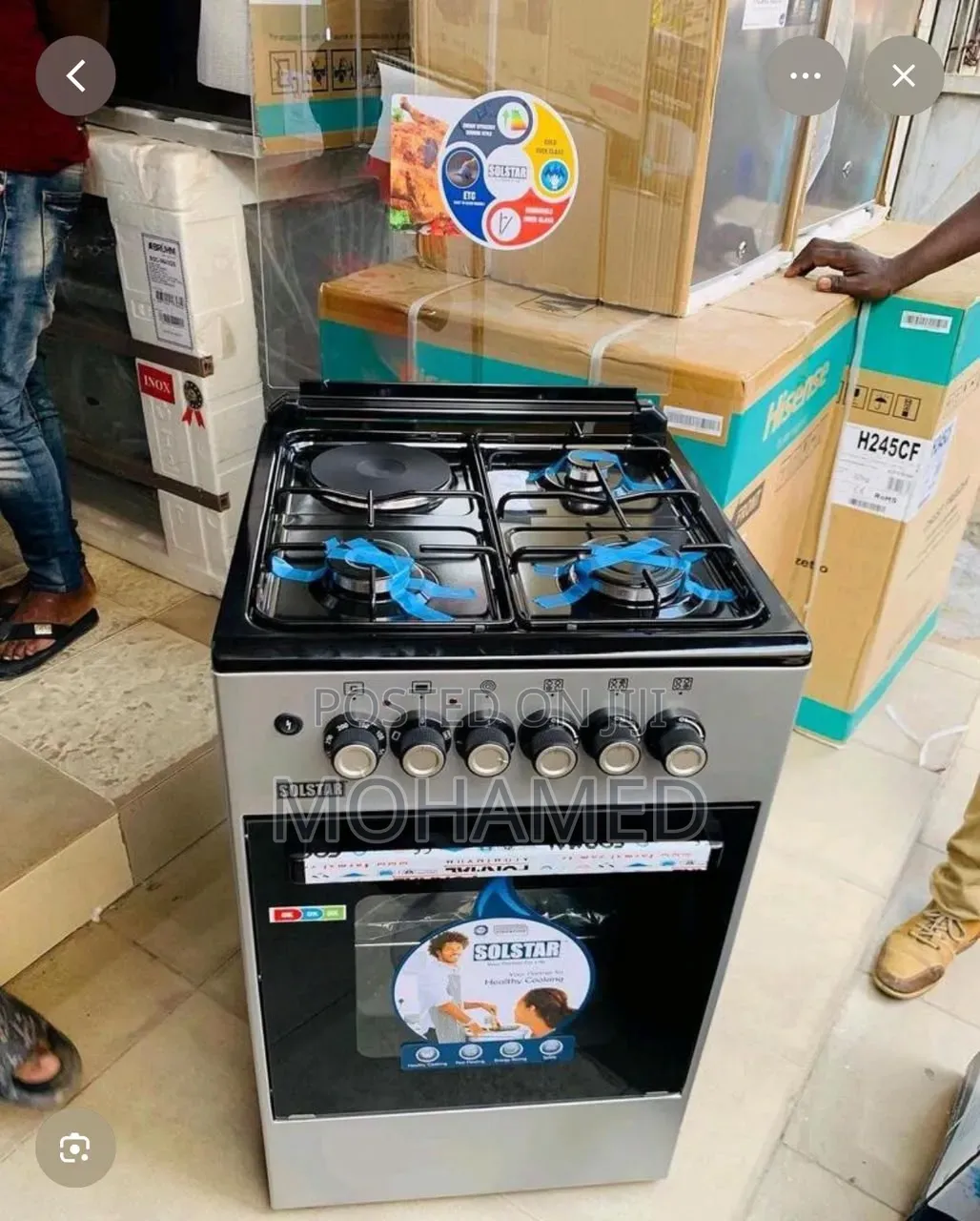 🍳 Solster Gas Cooker — 50×50cm