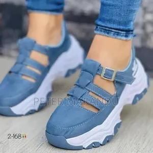 Ladies Chunky Open-Side Fashion Sneakers