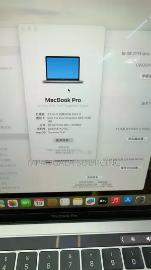 Laptop Apple MacBook Pro 2019 16GB Intel Core i7 SSD 512GB