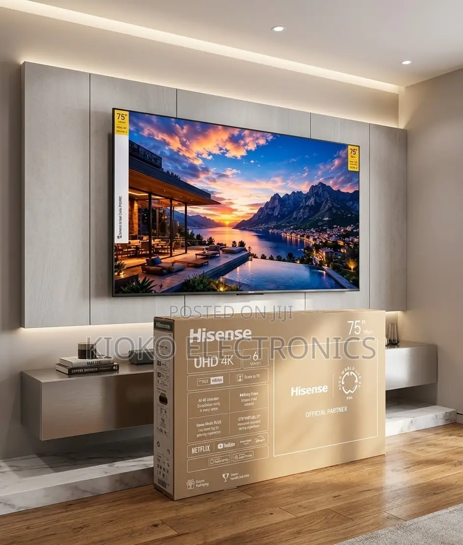 75”hisense Smart 4k Model:75a6q