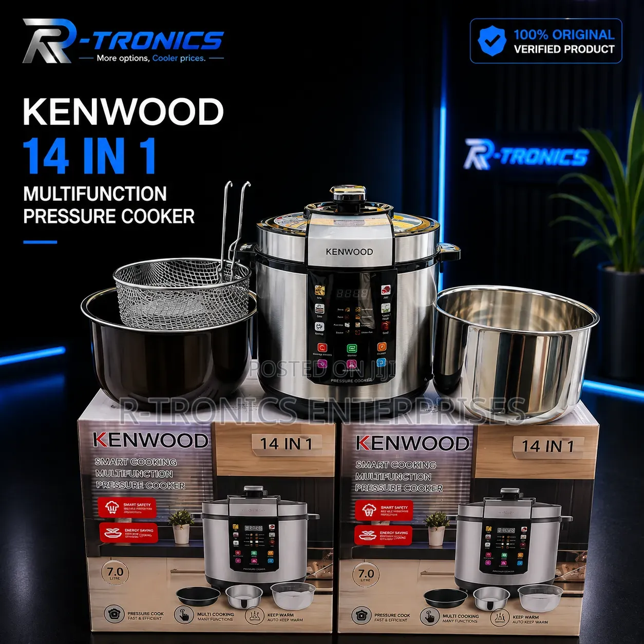 Kenwood 14-in-1 Smart Pressure Cooker 7 Litres