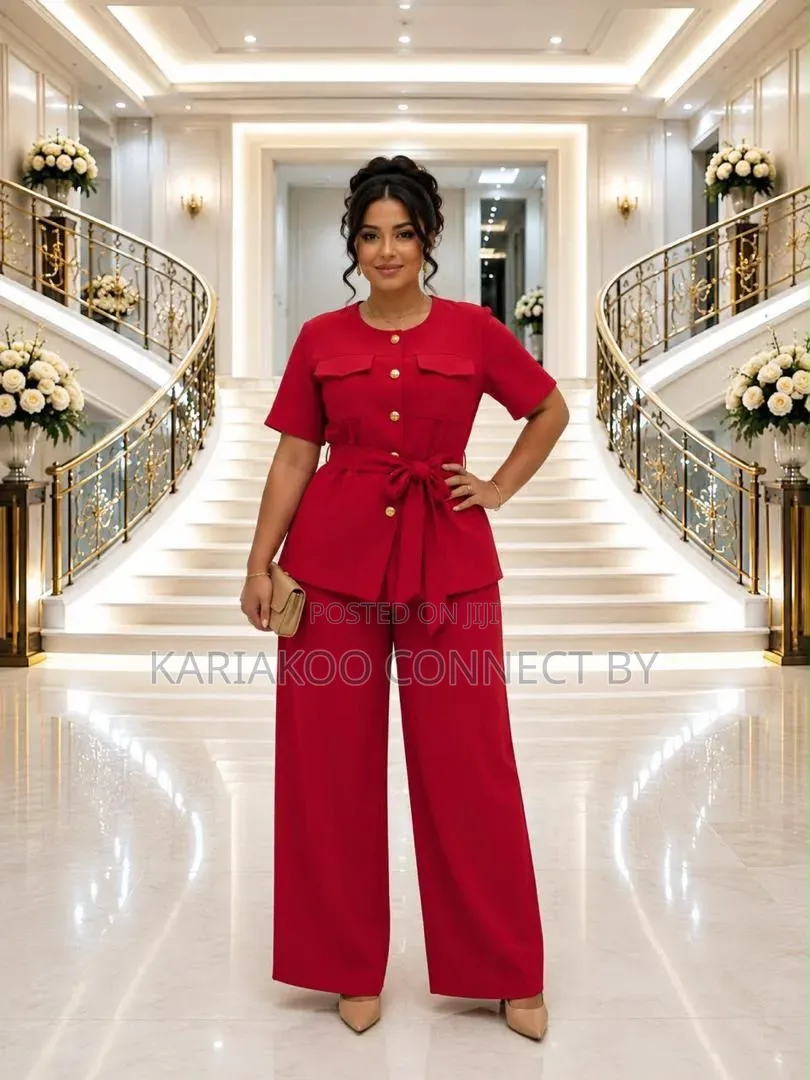 Women's 2-Piece Short Sleeve Safari Style Suit Set🔥👗