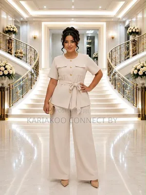 Women's 2-Piece Short Sleeve Safari Style Suit Set🔥👗