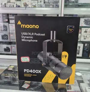 Maono PD400X Dual-Mode USB and XLR Podcast Dynamic Microphone.