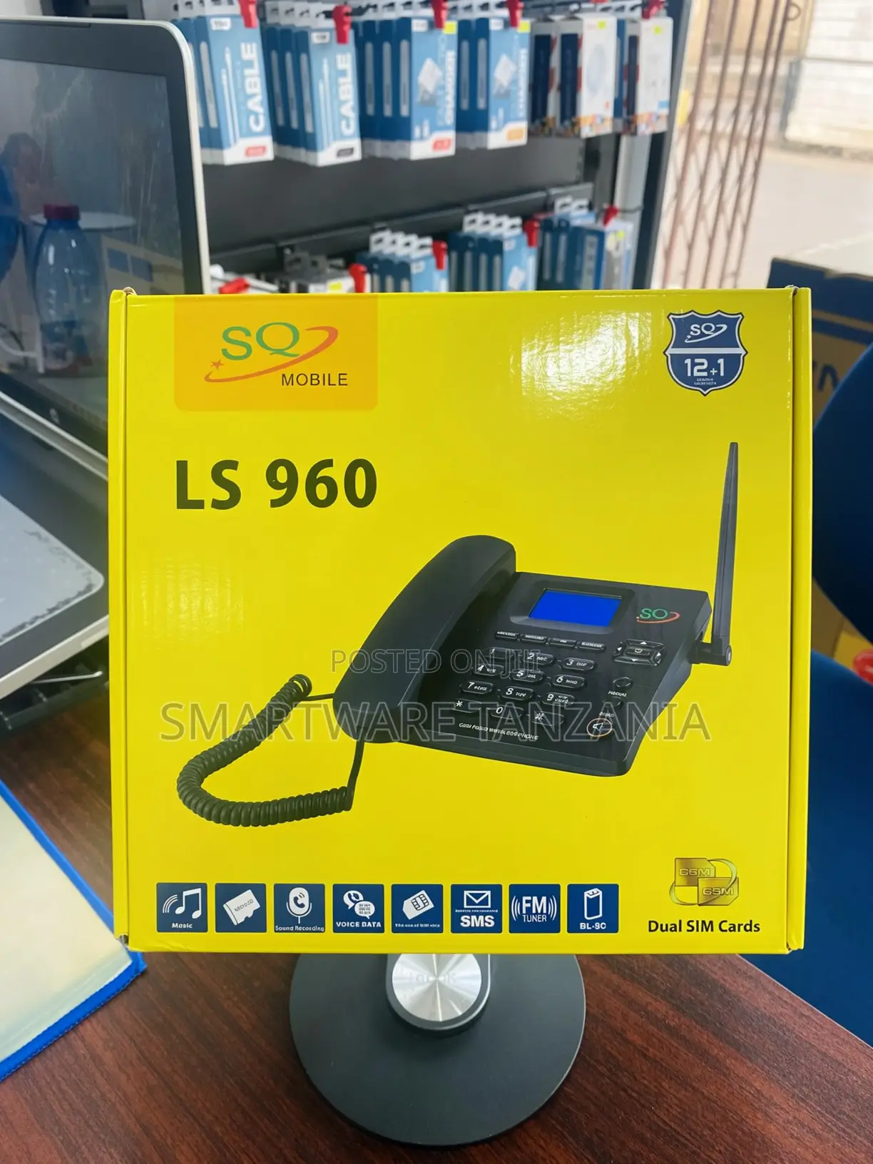 SQ Mobile LS 960 Dual SIM Cordless Landline Phone With FM Tuner