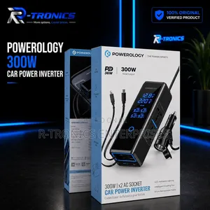 Powerology 300w Car Power Inverter — Dual AC