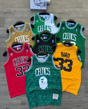 Nba Basketball Jersey Featuring a Prominent Bape X Mitchell