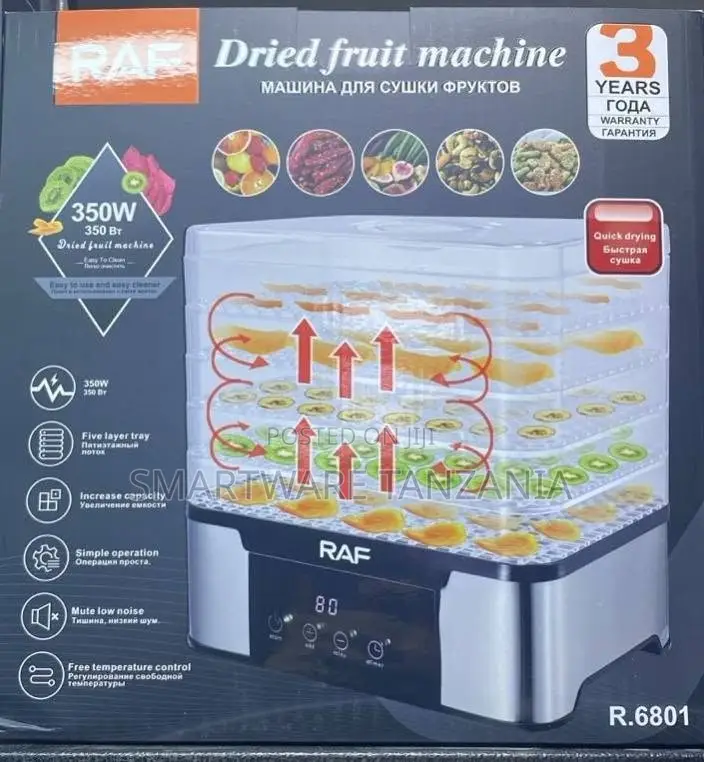 RAF Dried Fruit Machine 350W, Adjustable Temperature Control
