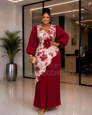 Floral Wrap-Front Asymmetric Maxi Dres