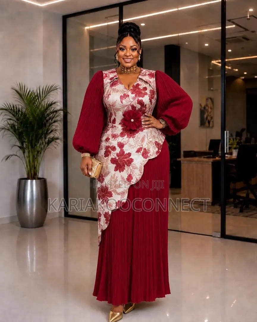 Floral Wrap-Front Asymmetric Maxi Dres
