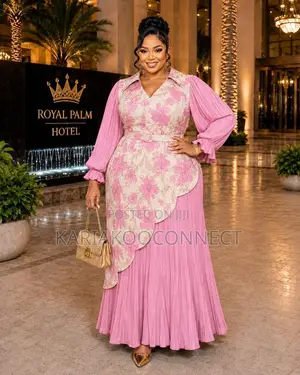 Floral Wrap-Front Asymmetric Maxi Dres
