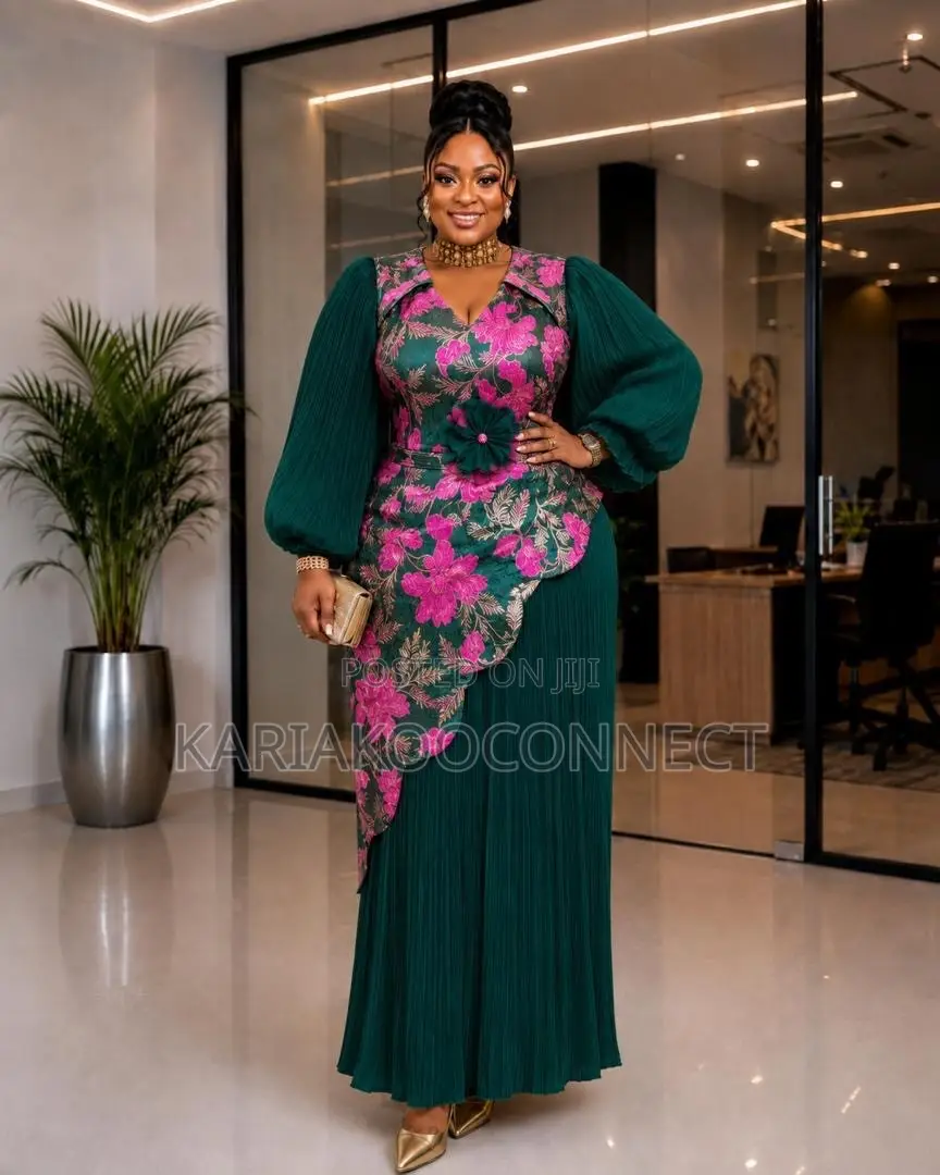 Floral Wrap-Front Asymmetric Maxi Dres