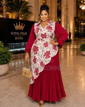 Floral Wrap-Front Asymmetric Maxi Dres
