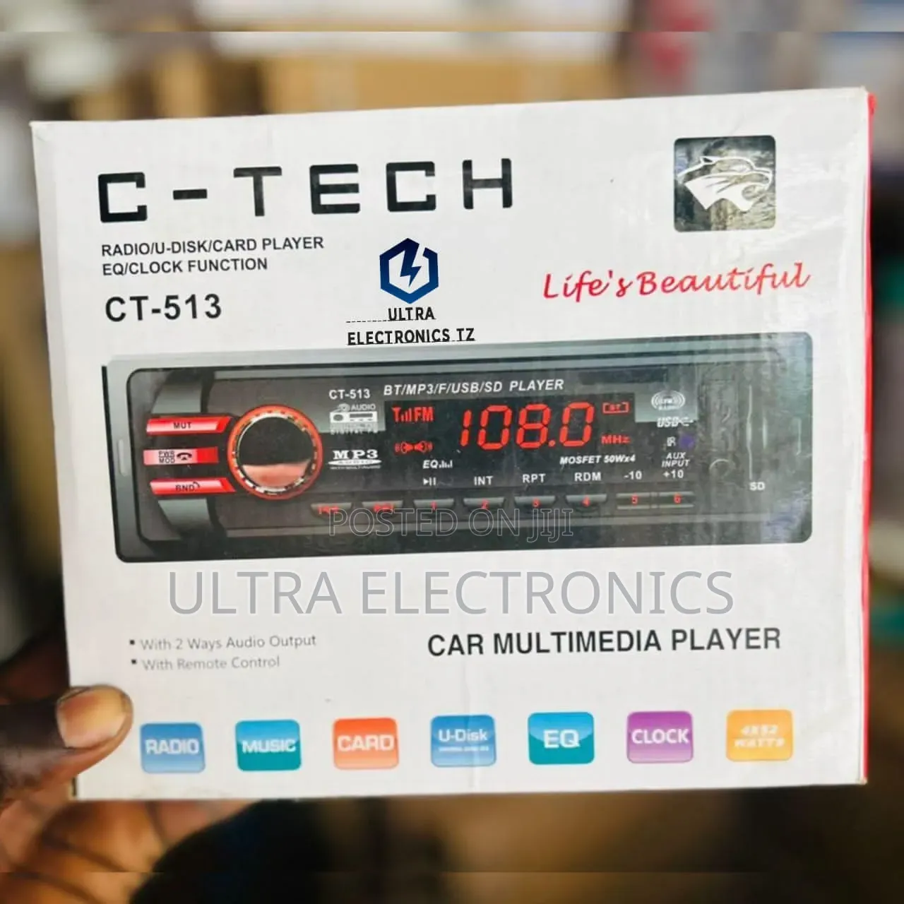 C -TECH Bluetooth Car RADIO AUDIO Multimedia Player