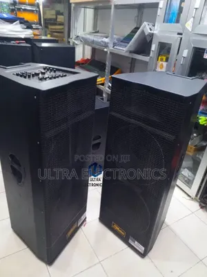 Powerful SOUNDSOFT Speakers With 15 Inch,TOP Mixer Amplifier and 2 Mic