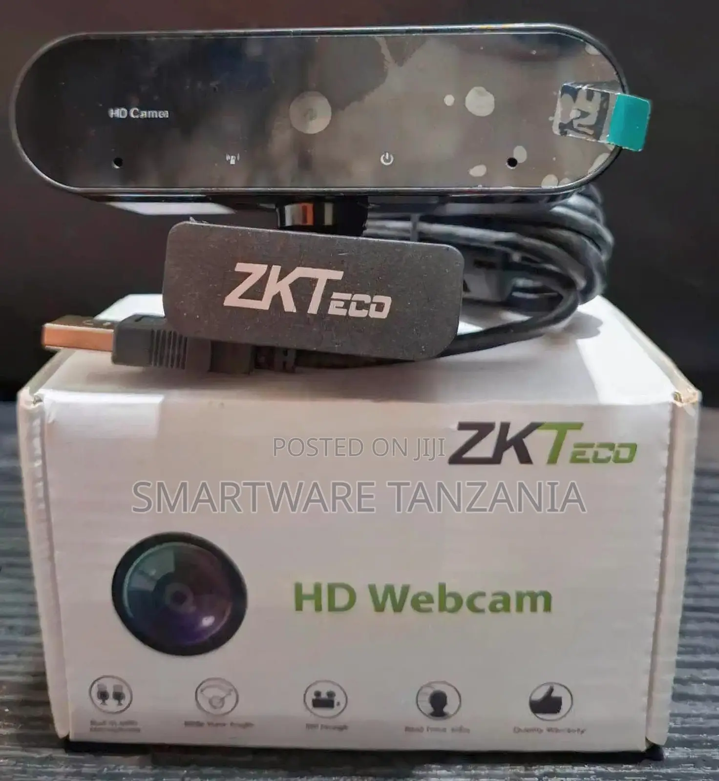 ZKTeco HD Webcam With USB Connection 1080P Resolution, Wide Angle Lens