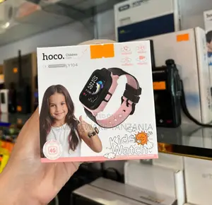 Hoco Y104 Kids Smart Watch With 4G Connectivity, GPS Tracking, Pink