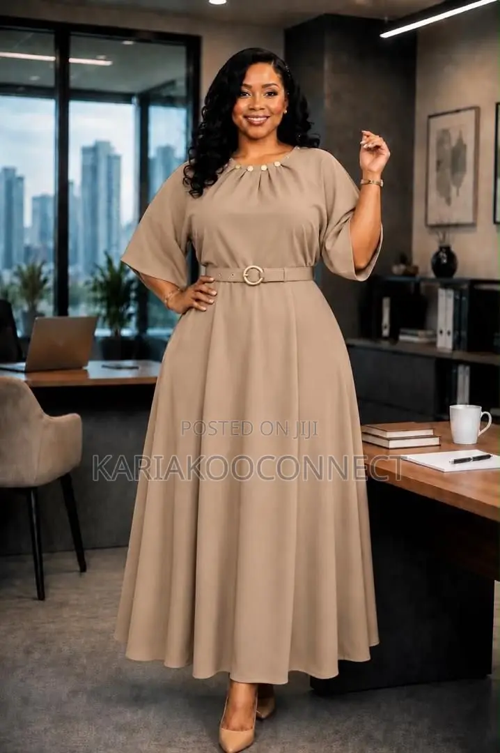 Belted Senori Flare Dres