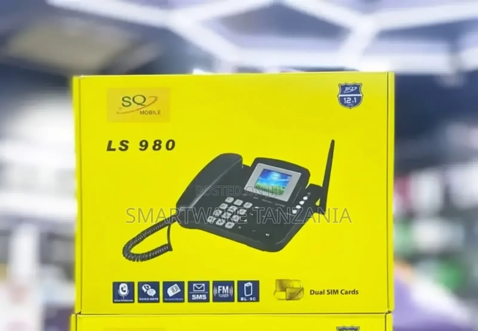 SQ Mobile LS 980 Dual SIM Corded Telephone With 12.1 Inch Display