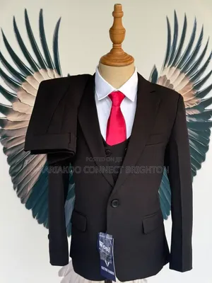 Sharp Cut Black Suit