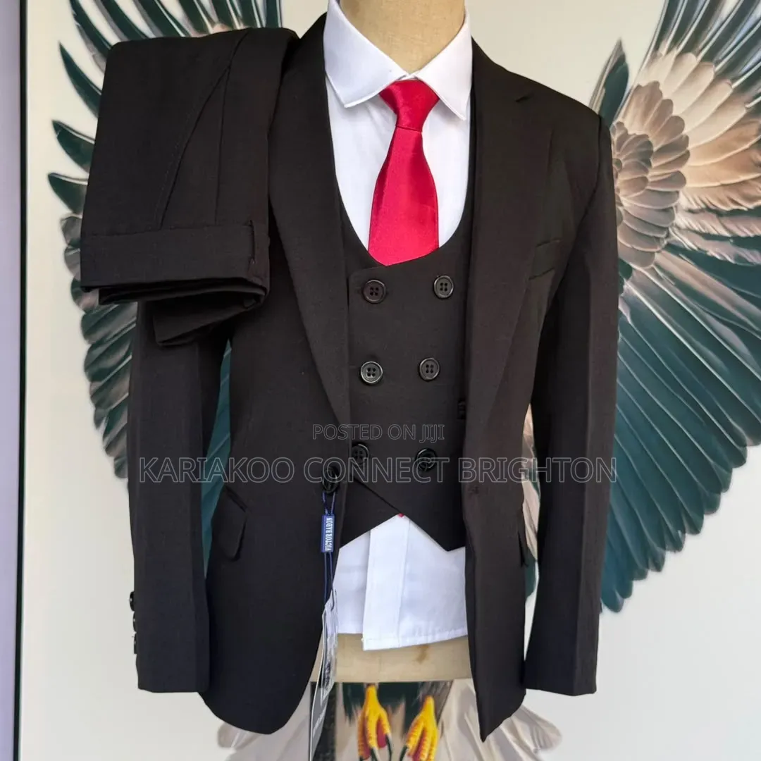 Sharp Cut Black Suit