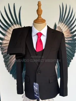Sharp Cut Black Suit