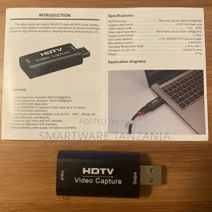 HDTV Video Capture USB Device Supports 3840x2160@30Hz Input Resolution