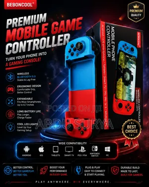 Wireless Mobile Gaming Controller – RGB Lights | Android, iPhone