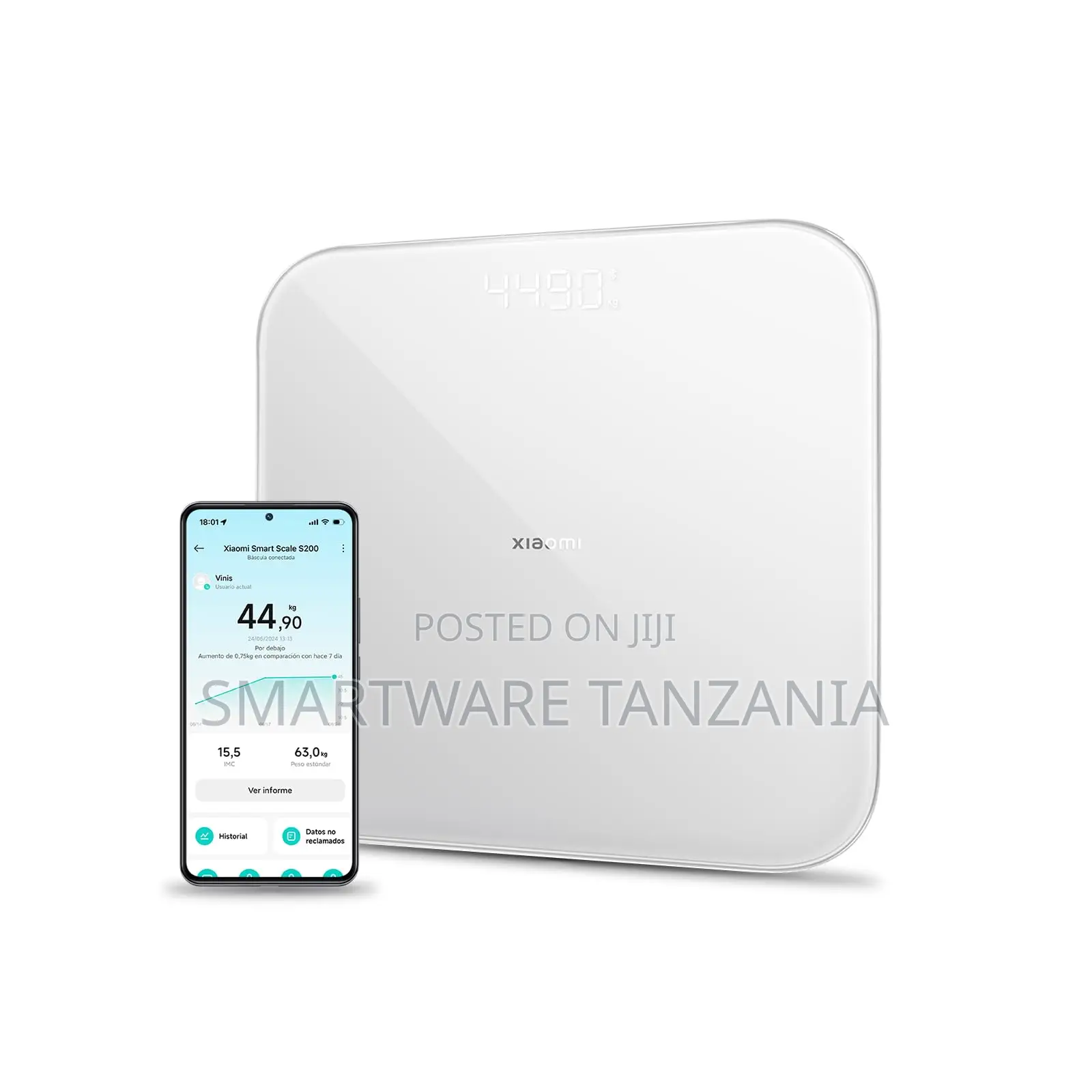 Xiaomi Smart Scale S200, Bluetooth Connectivity, Body Composition