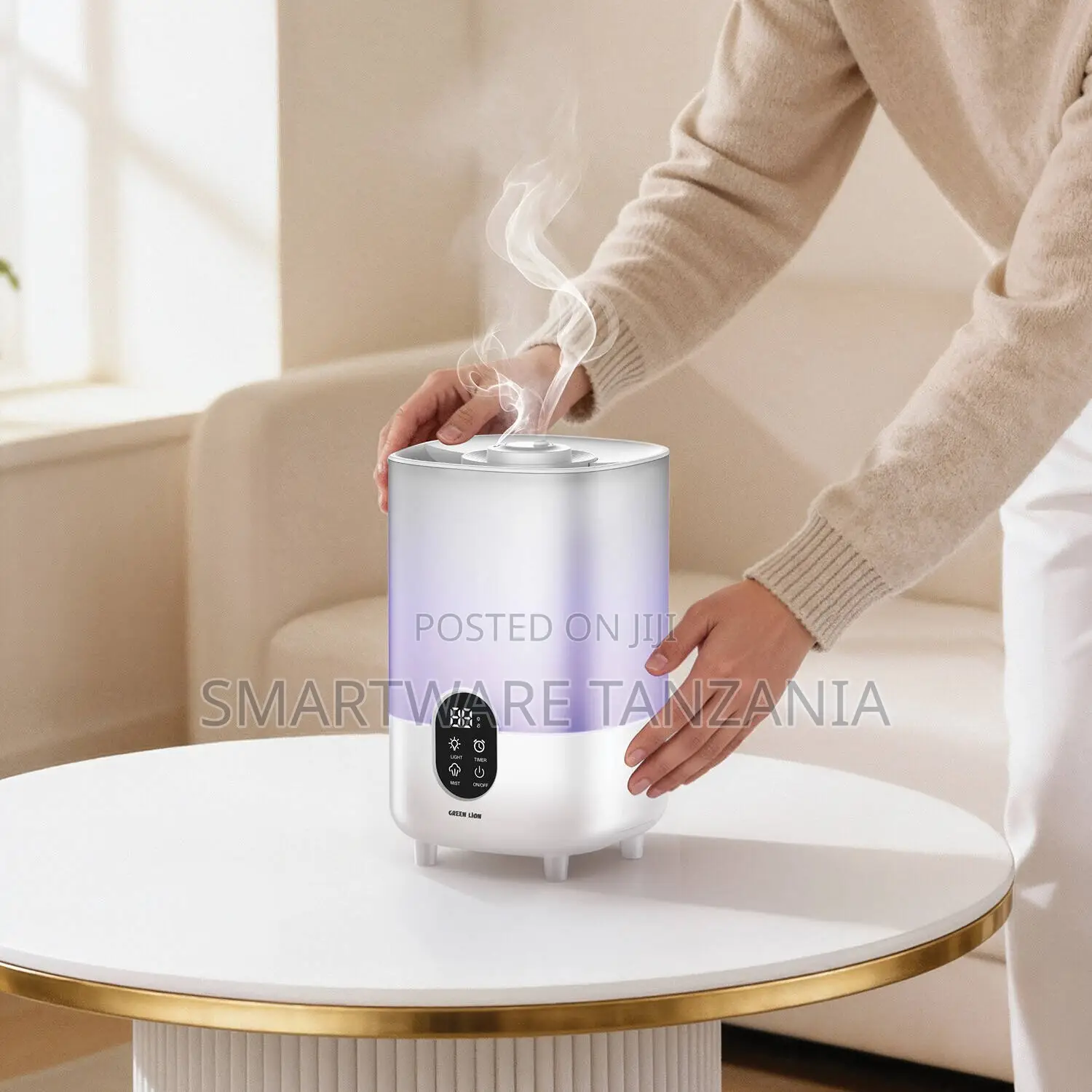 Green Lion Spring Mist Air Humidifier 350ml/H Mist Output, 3.7L Tank