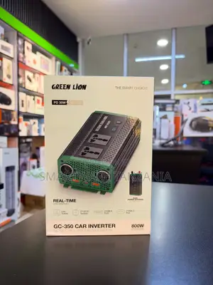Green Lion GC-350 Car Inverter 800W 2 AC Outlets, PD 30W, QC 3.0 Ports