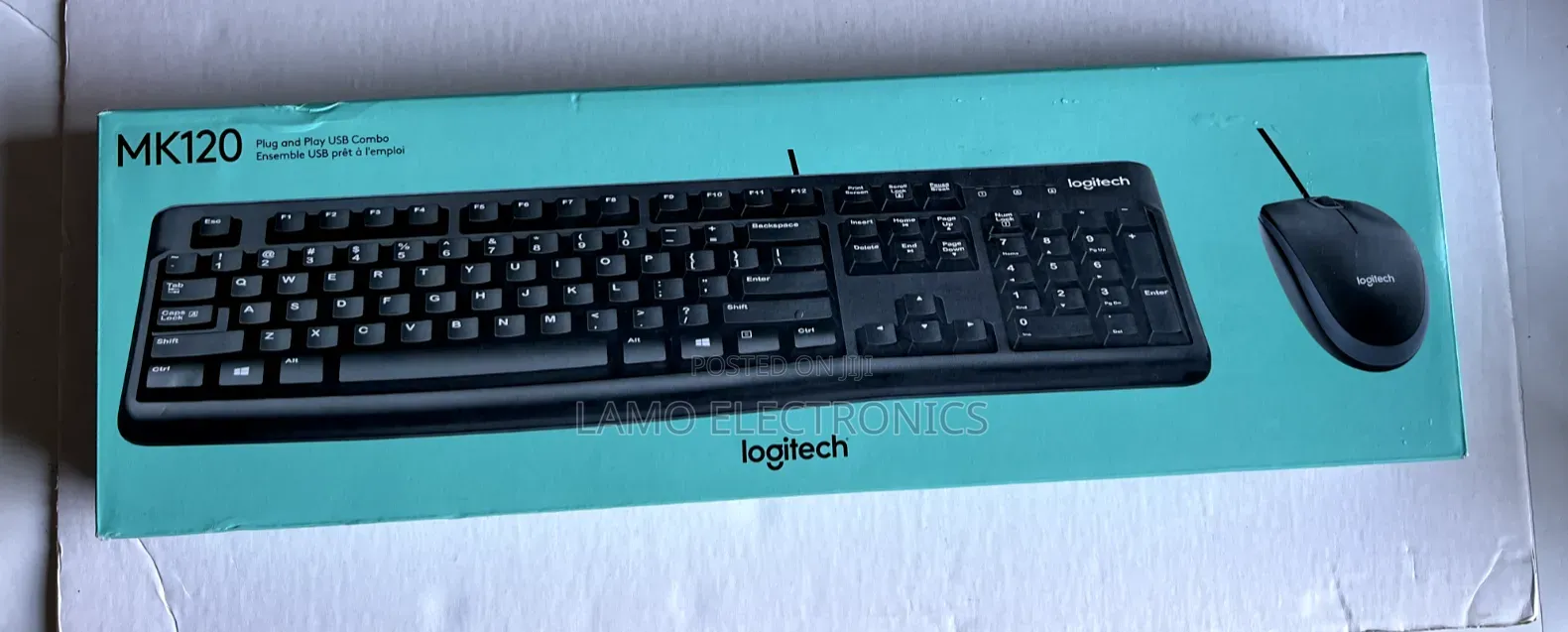 Logitech Mk120 Original Wired Keyboard and Mouse Combo