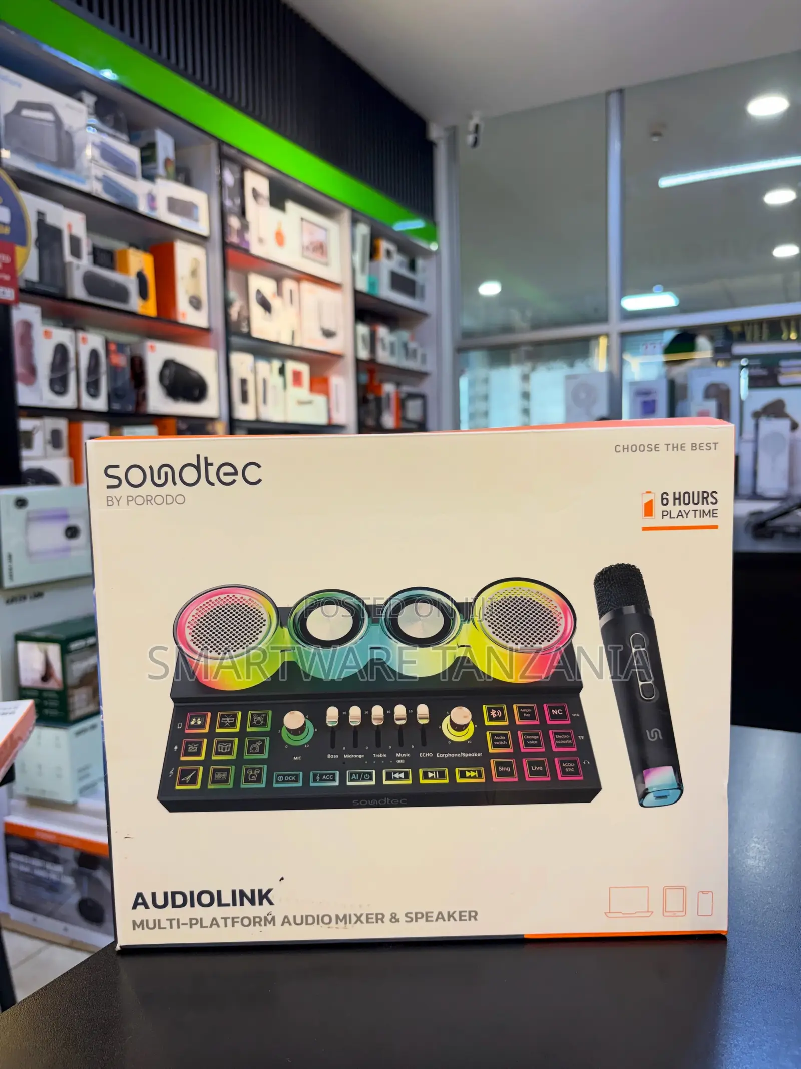 Soundtec Audiolink Multi-Platform Audio Mixer and Speaker, Microphone