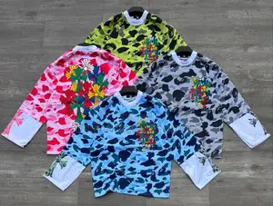 Chrome Hearts Tshirt Four Long Sleeves Camouflage Crewneck Shirts