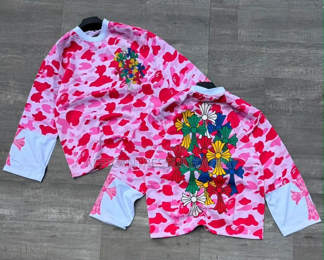 Chrome Hearts Tshirt Four Long Sleeves Camouflage Crewneck Shirts